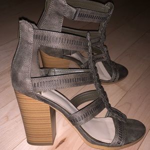 Olive heels - size 9